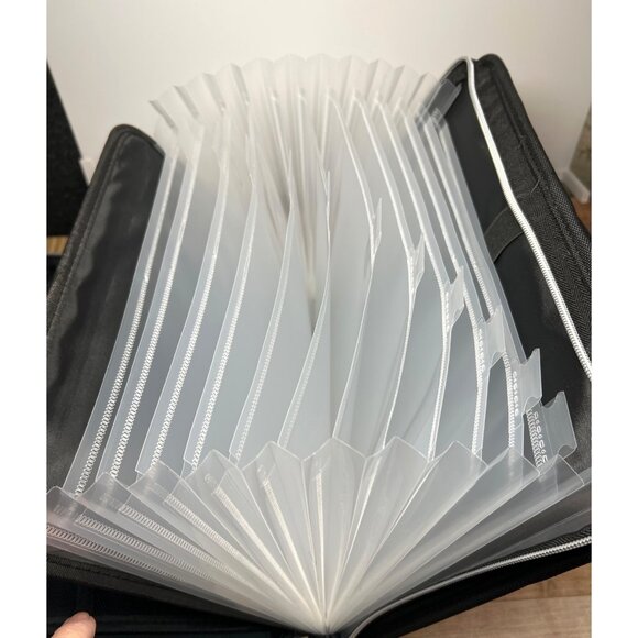 Professional Black Expandable Document Organizer With Zipper Closure - Picture 6 of 6